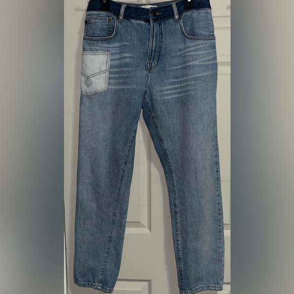Munthe Reeta Jeans Size 40 High Rise Fit Organic Cotton PatchPocket Straight Leg - Picture 3 of 8